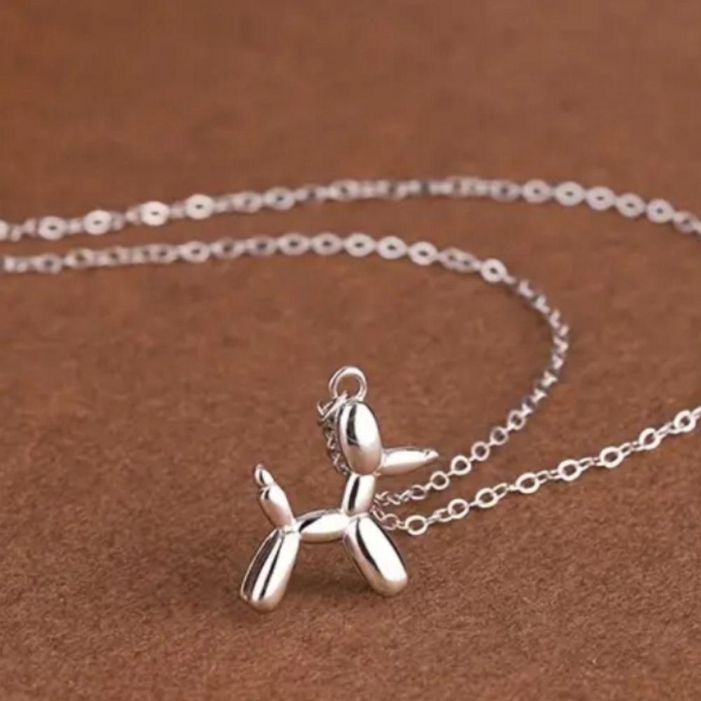 Guoding LTD Stainless Steel Balloon Dog Pendant Necklace